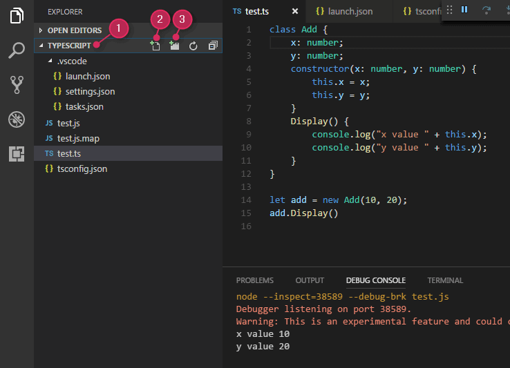 Typescript and Visual Studio Code IDE - Espruino